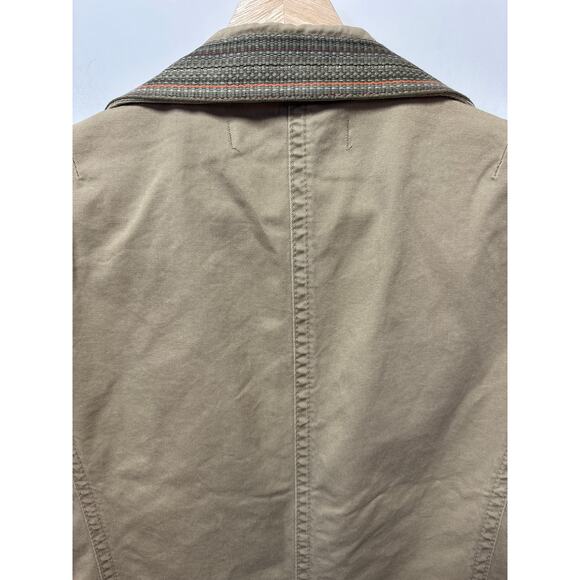 J. Crew Weathered Broken-In Chino Classic Twill Vintage Jacket Cotton Size 8 - Picture 9 of 14